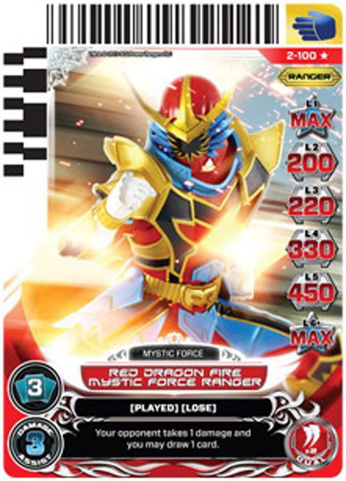 Red Dragon Fire Mystic Force Ranger 100